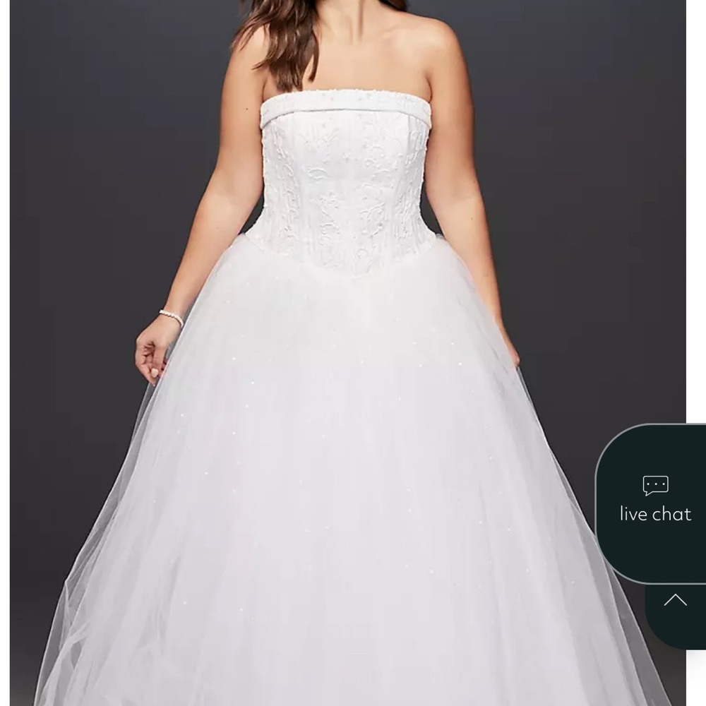 David’s Bridal Michelangelo #T8017 Wedding Prom Quinceañera Wedding Dress Gown